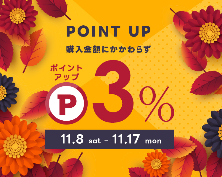 今だけサイト内全品ポイント3倍！ポイントアップ祭