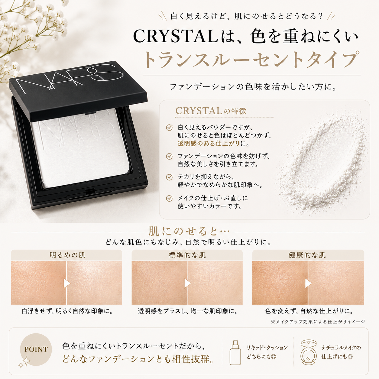 ナーズ ライトリフレクティングセッティングパウダー プレストN トランスルーセントクリスタル 10g